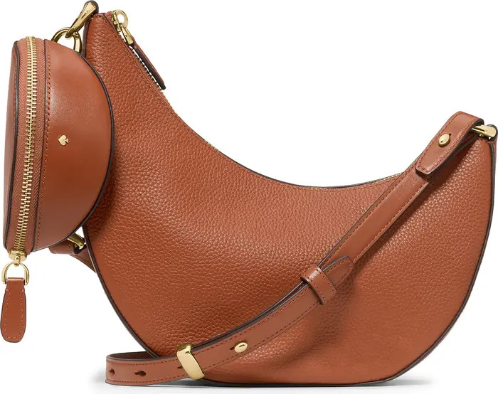 duo pebble leather crossbody bag | Nordstrom