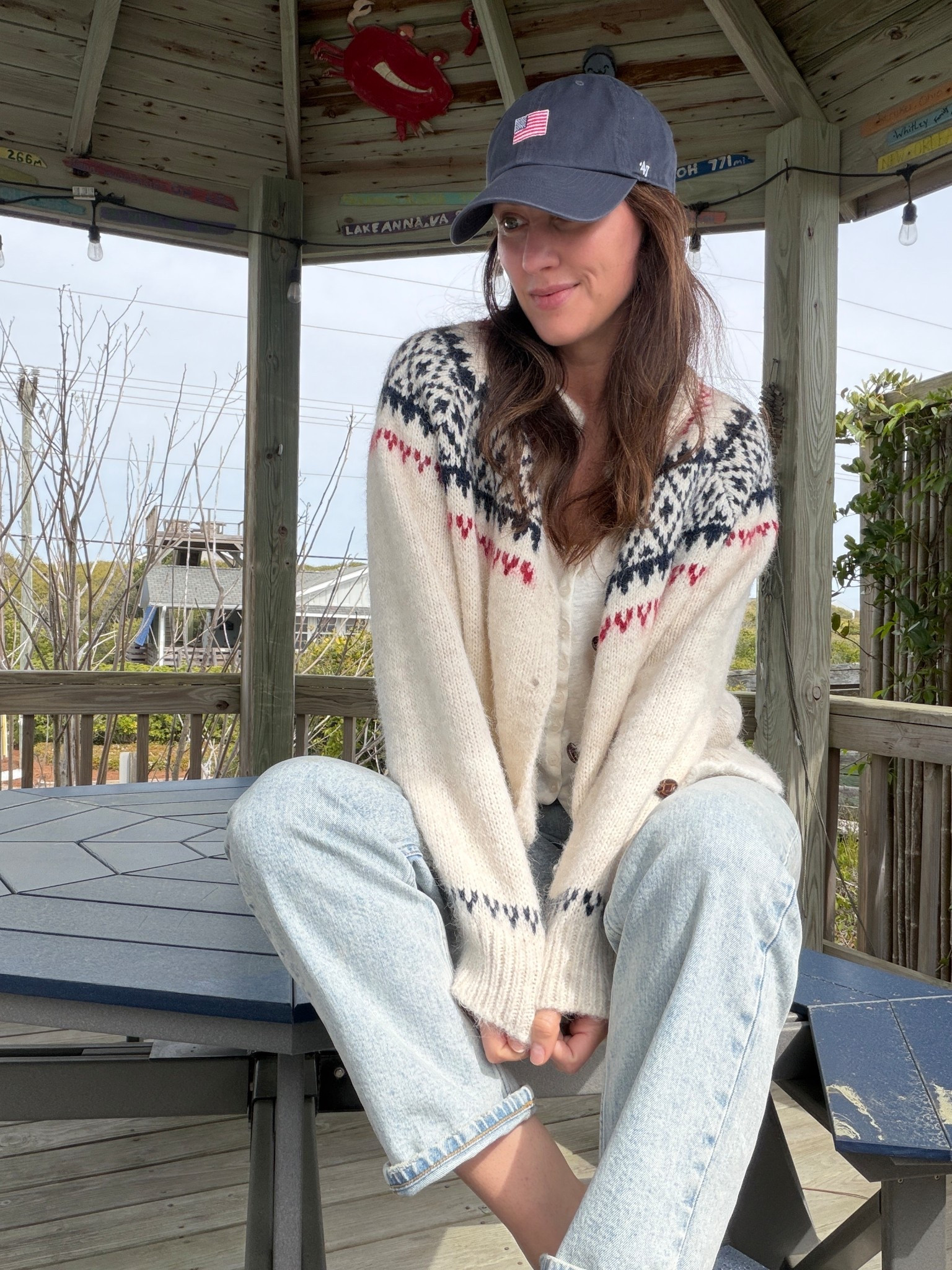 NC is still a little chilly in the morning at 70 degrees for me, but I still love being at the beach! 

#LTKootd