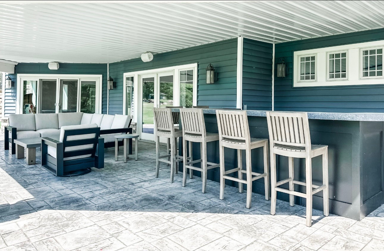 This outdoor oasis is built for effortless entertaining.  The functional patio layout flows seamlessly from bar to lounge, featuring weather-resistant outdoor furniture in soft neutral tones for laid-back comfort and style. 

#LTKHome #LTKSummerEdit #LTKSeasonal