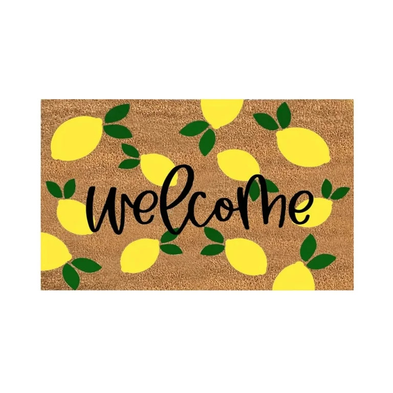 Fsqjgq Spring Summer Doormats Fruit Pattern Polyester Indoor and Outdoor Welcome Mat Non Slip Ent... | Walmart (US)