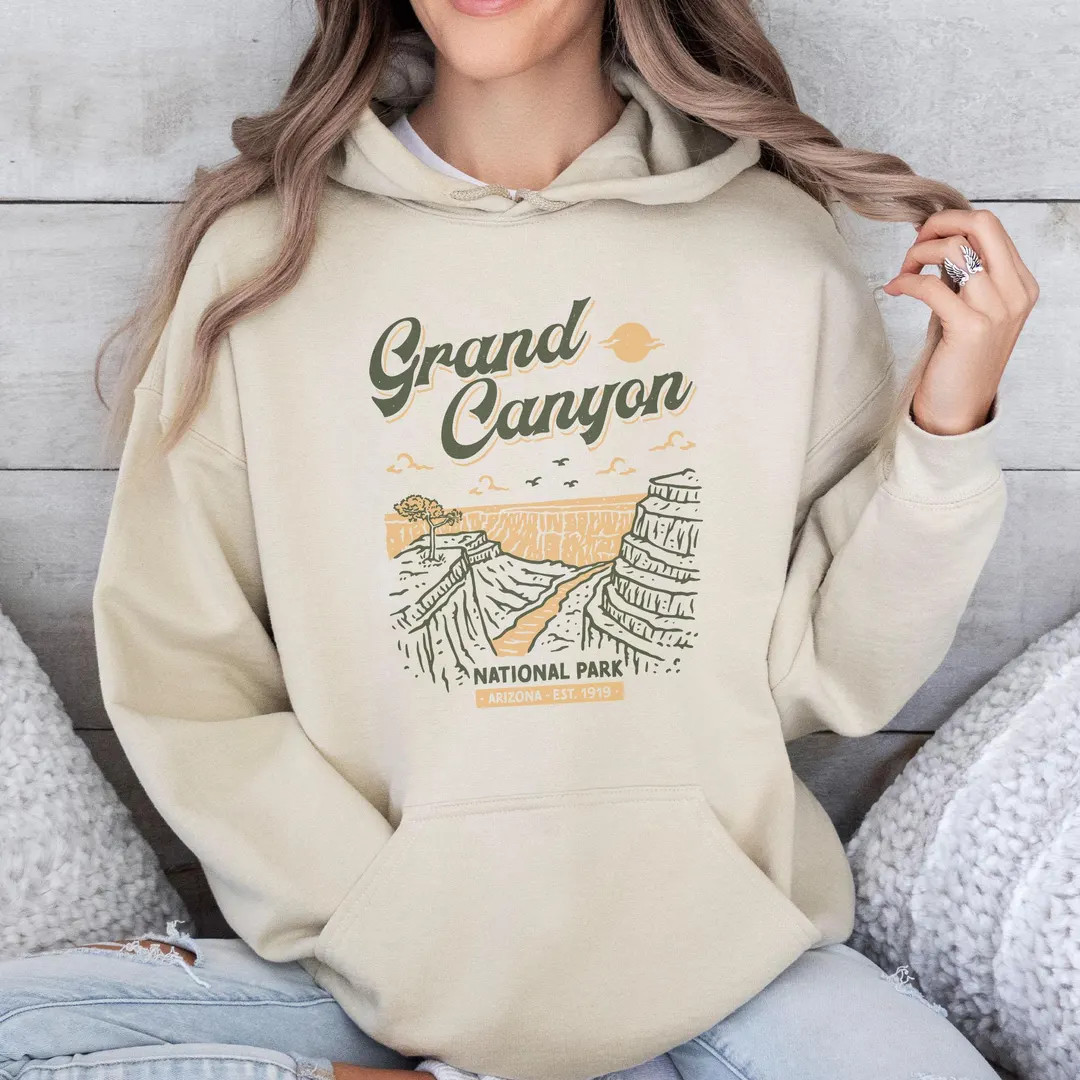 Grand Canyon National Park Sweater: Arizona Vintage Graphic Hoodie Crewneck Sweatshirt | Etsy (US)