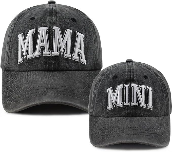 Goyklrb 2PCS Mama and Mini Matching Baseball Cap for Mom Girl, Adjustable Cotton Embroidered Pare... | Amazon (US)