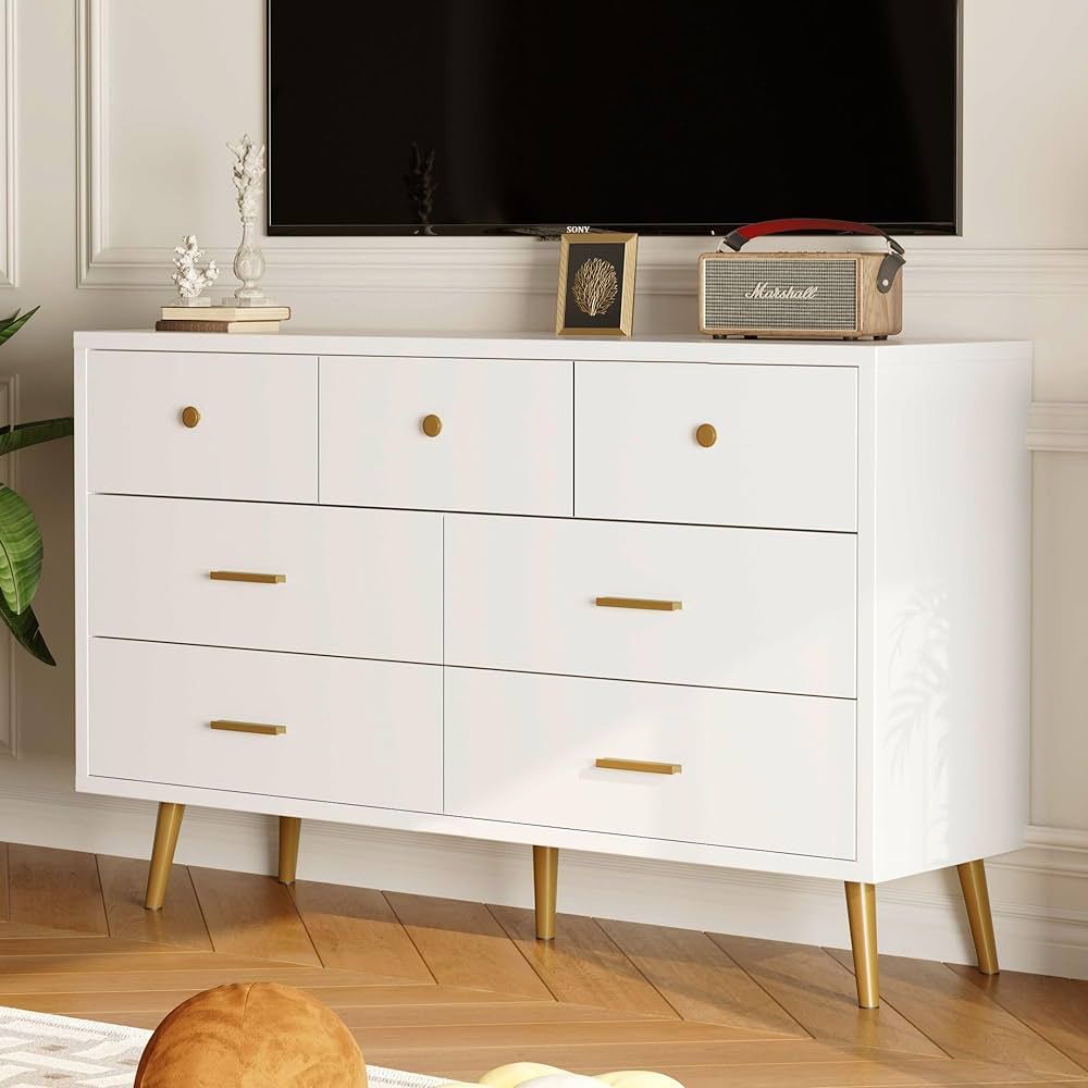 Alorksi Drawer Dresser for Bedroom White | Amazon (US)