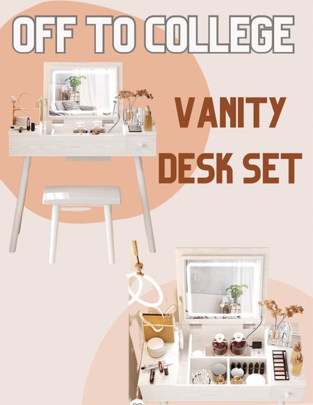 Vanity Desk Set - Dorm Room  - Back to School - Off to College

#LTKU #LTKFind #LTKBacktoSchool