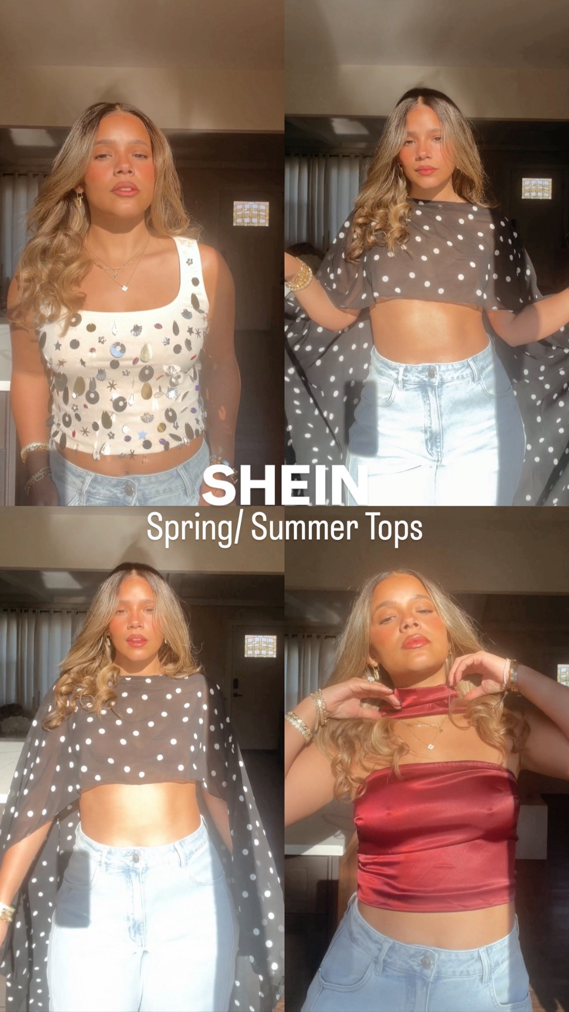 Spring / Summer Tops 
.
Estoy usando size small en todos. El tank top está sold out, pero aquí les dejo el código 315233331

#LTKootd #LTKSeasonal
