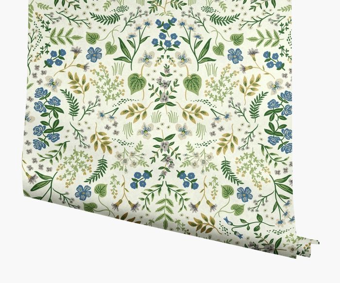 Blue & Green Wildwood Wallpaper | Rifle Paper Co. | Rifle Paper Co.