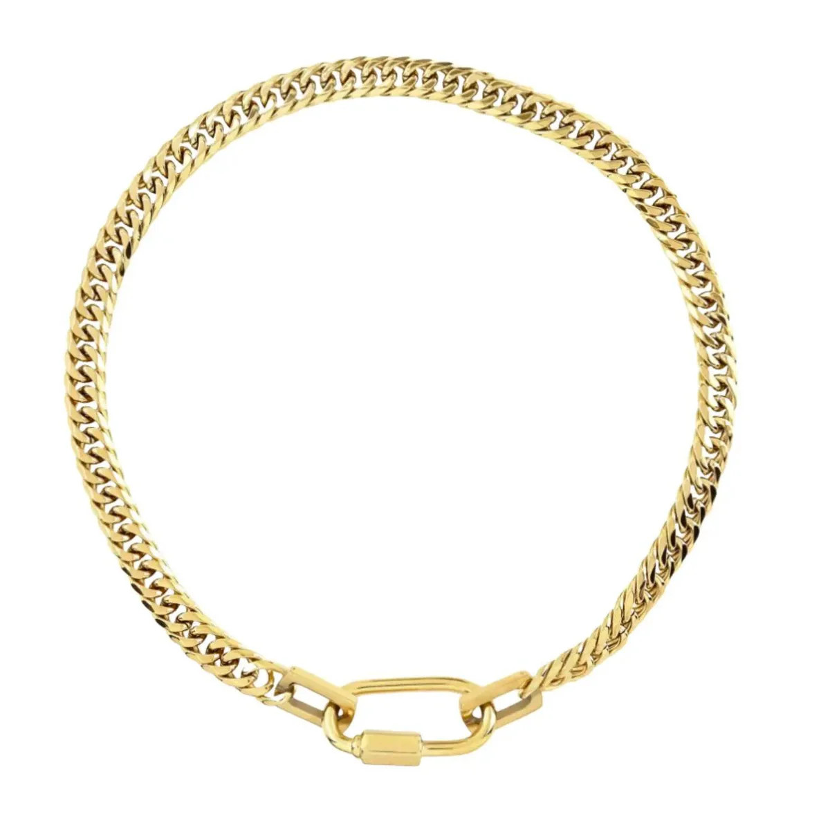Muse Cuban Necklace- Gold - Ahava J | Ahava Jewels