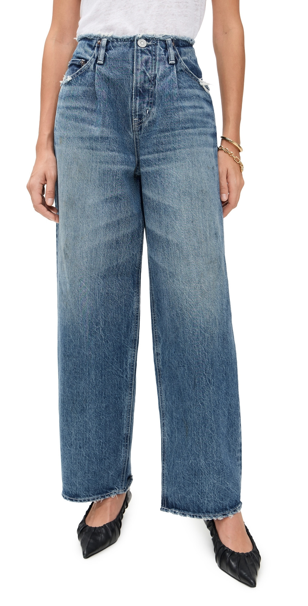 MOUSSY VINTAGE Lionspaw No Belt Pants Blue 28 | Shopbop