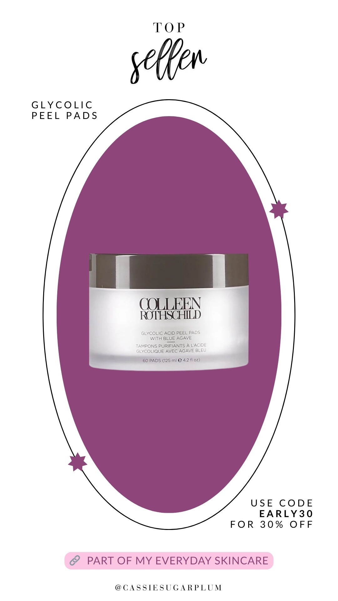 I use these Colleen Rothschild glycolic peel pads everyday! On sale now for their early BFCM sale. Use code EARLY30 for 30% off!

#LTKBeauty #LTKOver40 #LTKGiftGuide
