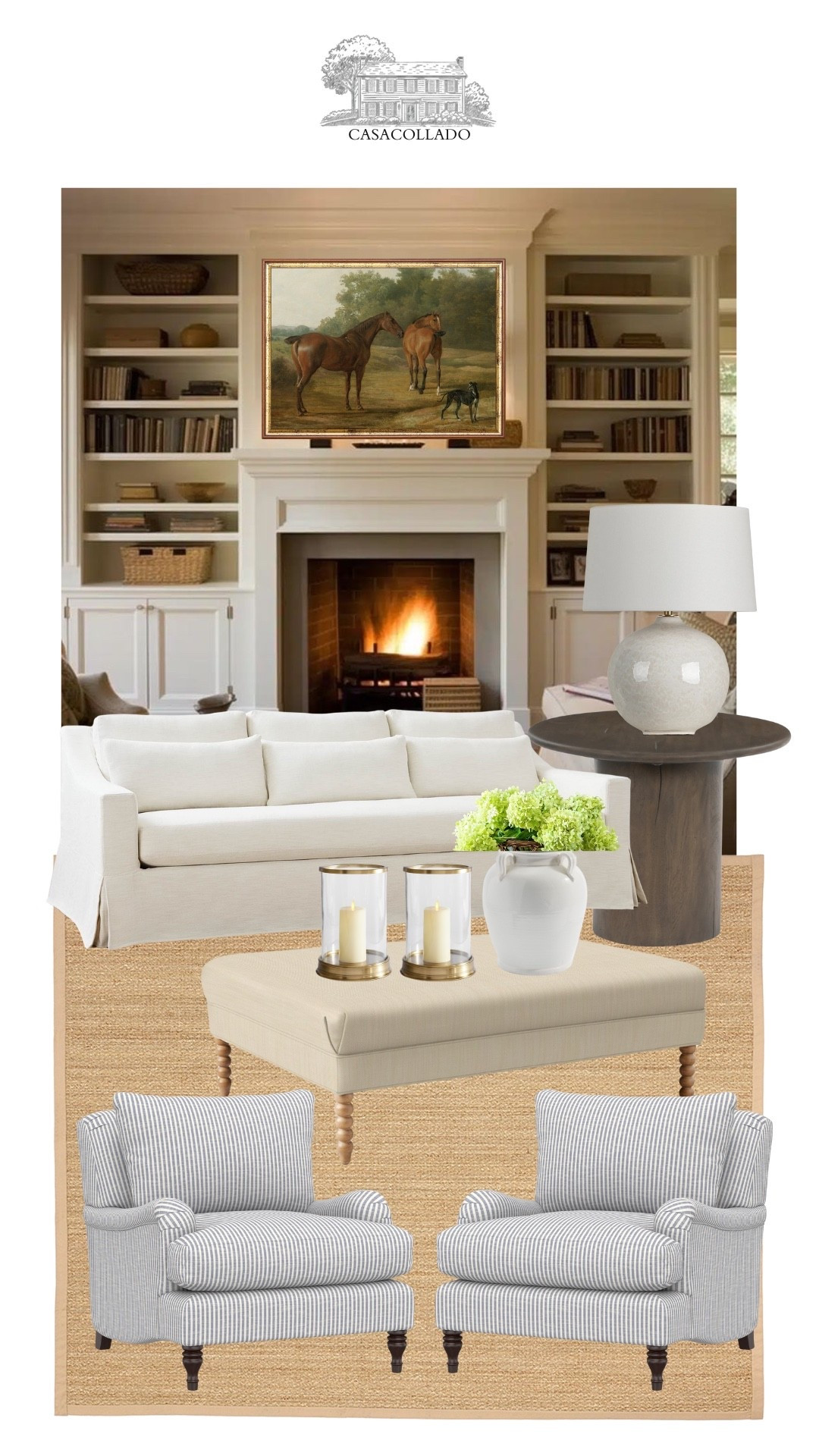 A living room inspired by Something’s Gotta Give, where effortless meets comfort. Soft neutrals, layered textures, an classic silhouettes. 🤍🤍🤍 

#LTKOver40 #LTKSeasonal #LTKHome