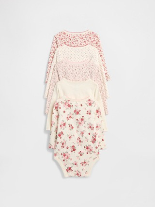 Baby First Favorite Organic Cotton Bodysuit (5-Pack) | Gap (US)