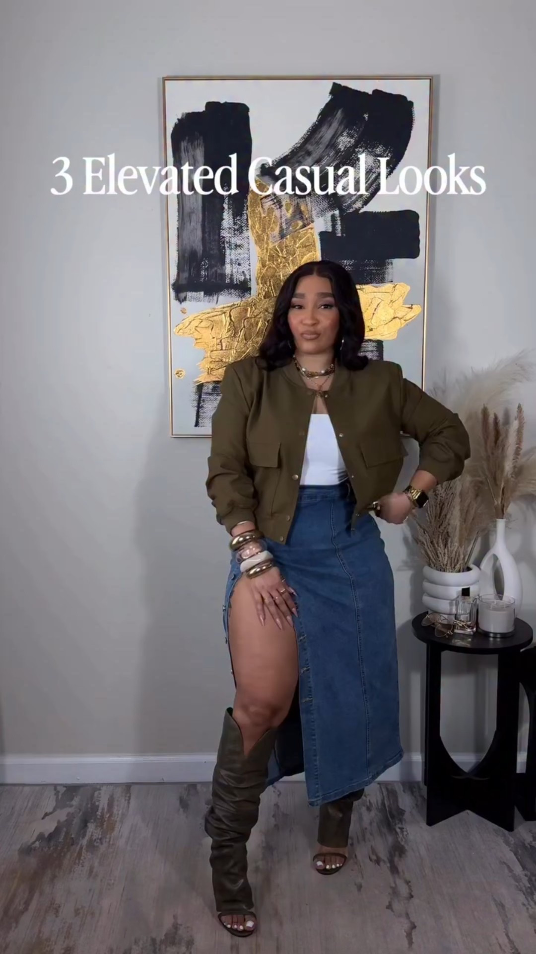 3 elevated casual looks centered around these olive statement heels! Which look is your fav? 
Jacket: Small
Everything else: Medium 

#LTKSeasonal #LTKgrwm #LTKootd