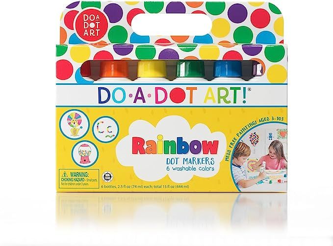 Do A Dot Art! Markers 6-Pack Rainbow Washable Paint Markers, The Original Dot Marker | Amazon (US)