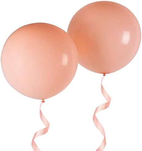 Amazon.com: OUPKING 36 Inch Giant Round Balloons Macaron Orange 6 Packs Latex Balloons for Photo ... | Amazon (US)