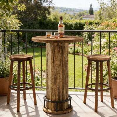 Bar Table with 2 Barstools, Pub Cocktail Table Bar Table with Chairs | Target