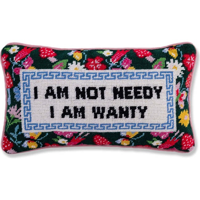 Furbish Studio | Not Needy Needlepoint Pillow | Maisonette | Maisonette