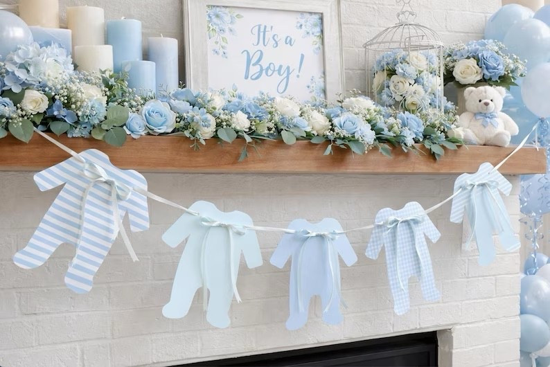 Baby Shower Banner from SunnyBanners

Blue Bodysuit garland | Gender reveal | baby boy


#LTKBump #LTKKids #LTKBaby