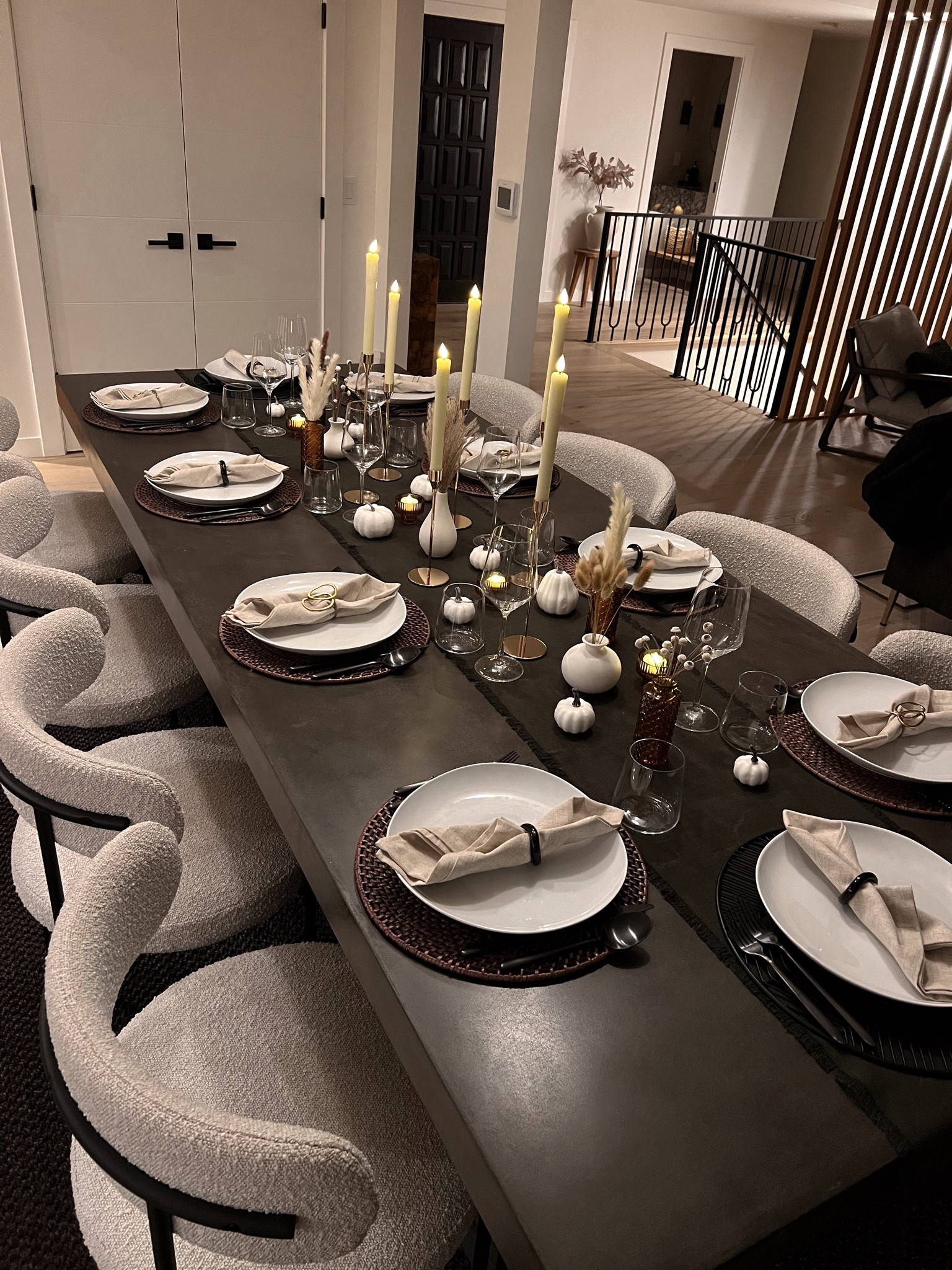 thanksgiving tablescape — first time hosting in the new home. loving the neutral decor items 

#LTKparties #LTKHoliday #LTKhome