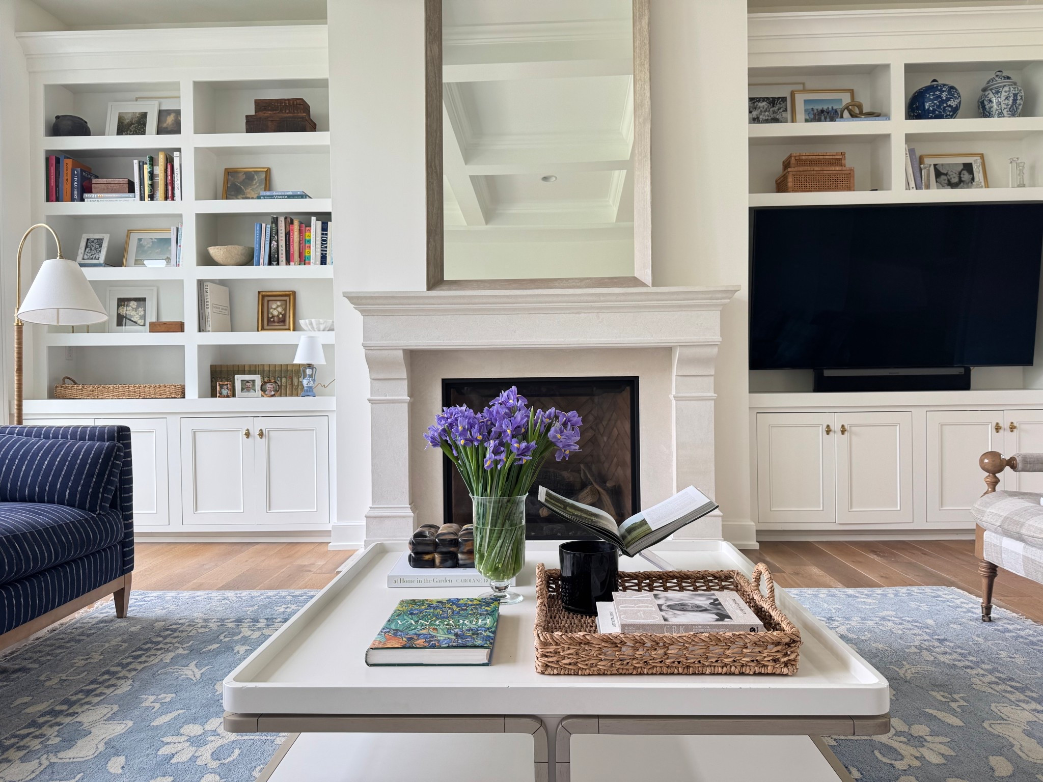 Living room decor, coffee table decor, spring decor, home decor, traditional home, classic home, coffee table tray 

#LTKHome #LTKStyleTip