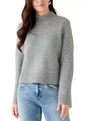 French Connection Women's Suzie High Neck Sweater, Grey, Small | Belk