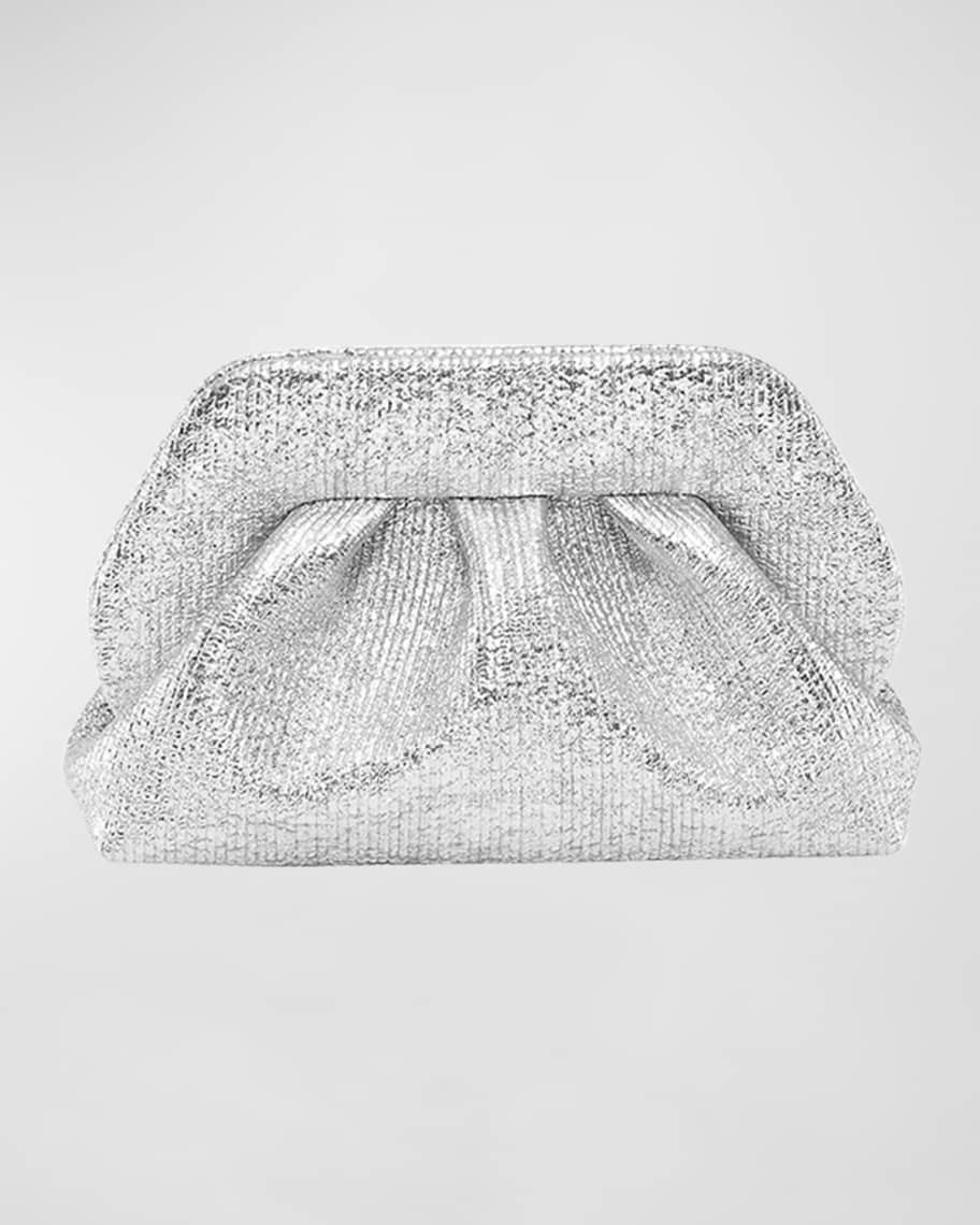 THEMOIRE Tia Metallic Eco Fabric Clutch Bag | Neiman Marcus