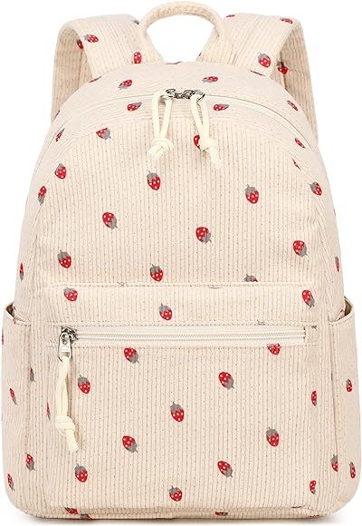 Bluboon Cute Mini Small Girls School Backpack       
Material: Polyester 

For Ages: Big Kid | Amazon (US)