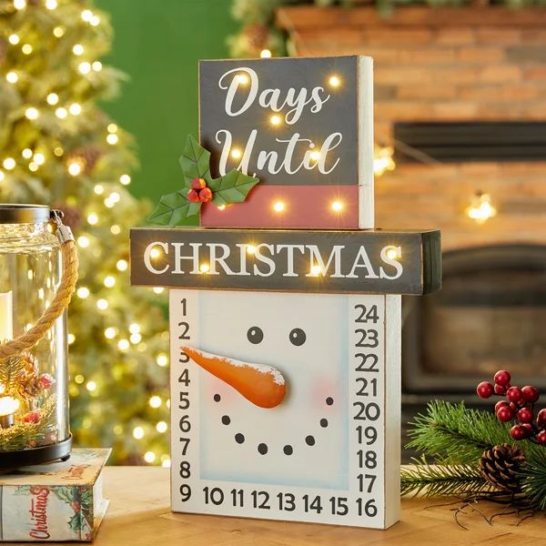 Wooden Christmas Snowman Countdown | Wayfair North America