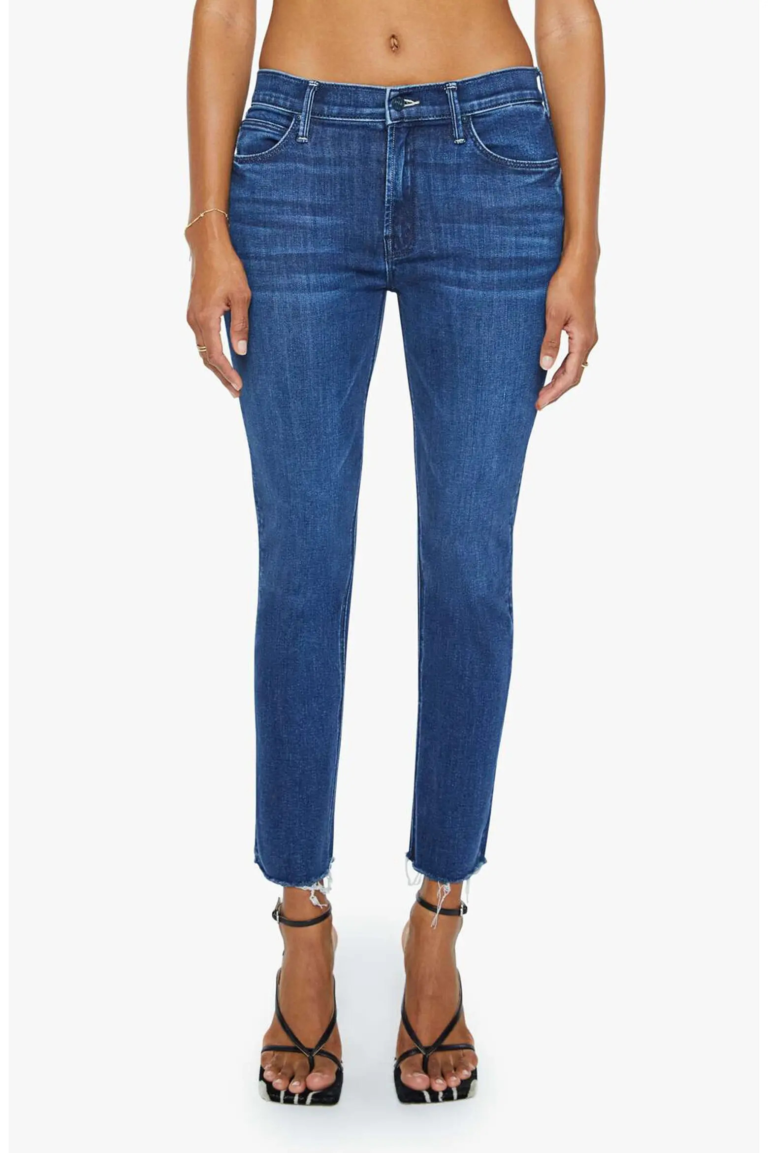 The Dazzler Mid Rise Ankle Fray Jeans (Women) | Nordstrom | Nordstrom