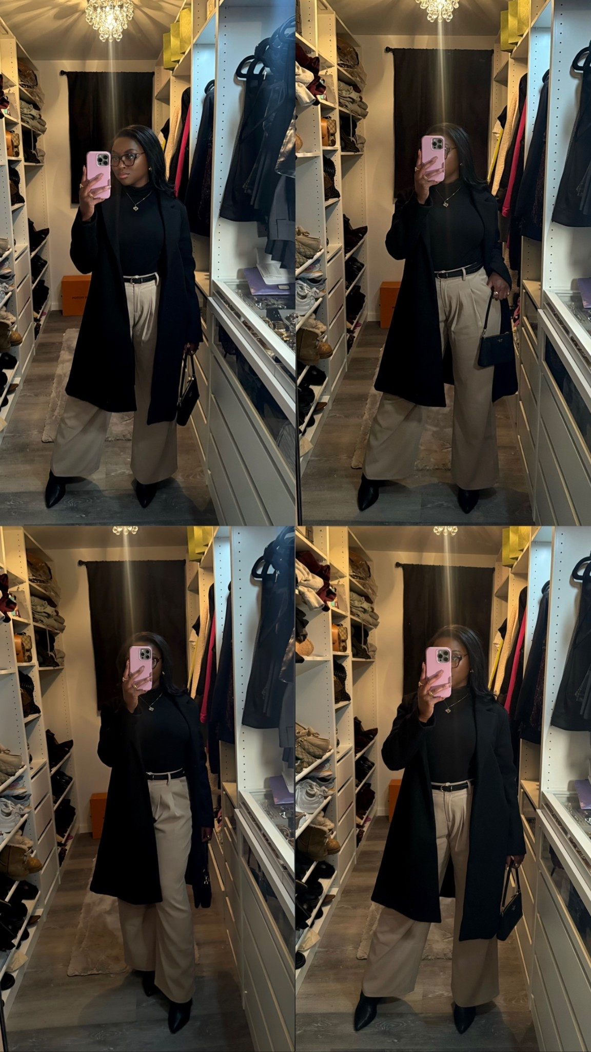 A night at the theater 🎭

High rise trousers, wide leg trousers, black turtleneck, black trench coat, classy chic look, work outfit, workwear, office outfit, trousers, turtleneck, forever 21, amazon 

Forever 21 has up to 80% sitewide! 

5’2 | 140lbs | size medium | size 8 shoe 




#LTKBeauty #LTKSaleAlert #LTKStyleTip