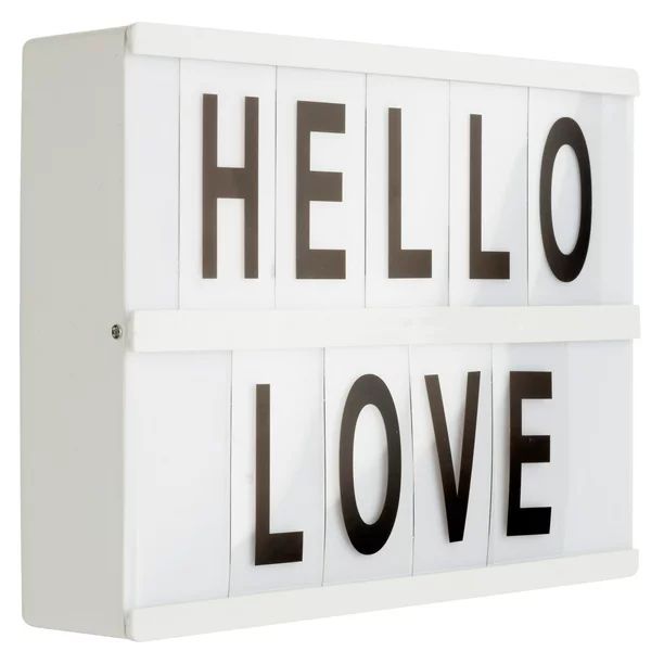 Pinnacle Frames and Accents Illuminated Marquee Lightbox, Battery Powered Customizable Sign with ... | Walmart (US)