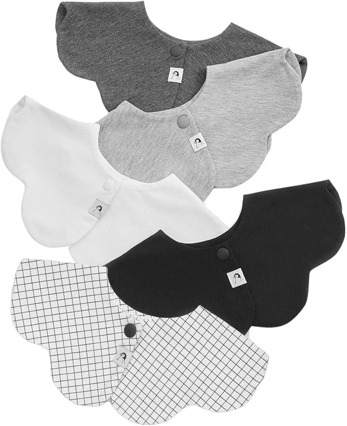 Konny Baby Bibs 5-Pack, 360 ​​° Rotate, Soft and Absorbent Bandana Drooling for Boys Girls | Amazon (US)
