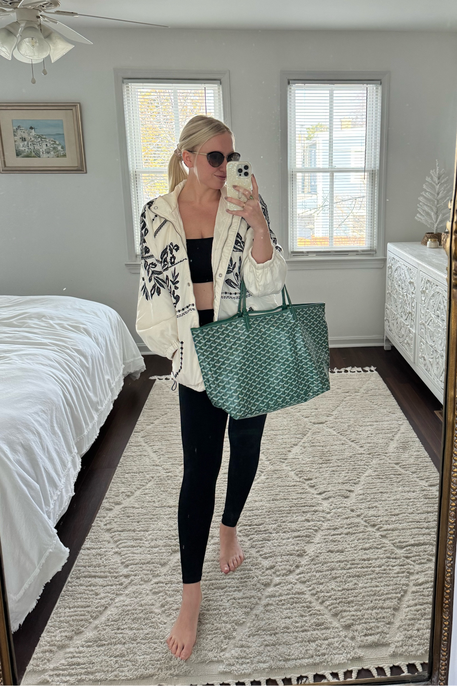 Workout to errands outfit currently on sale! This lightweight oversized jacket is perfect for throwing on over leggings and a sports bra after Pilates or for your everyday target run. The jacket is currently on super sale and under $60! Grab it while your size is still in stock. 

Errand outfit, casual outfit, workout outfit, lightweight jacket, embroidered jacket, western jacket, Anthropologie sale

#LTKSaleAlert #LTKActive #LTKFindsUnder100