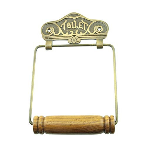 Renovators Supply Toilet Paper Holder - Antique Wall Mount Toilet Paper Holder - Sanitary Paper Holder - Vintage Bathroom Decor - Colonial Tissue Holder - Antique Brass, Victorian, Pack of 1 | Amazon (US)