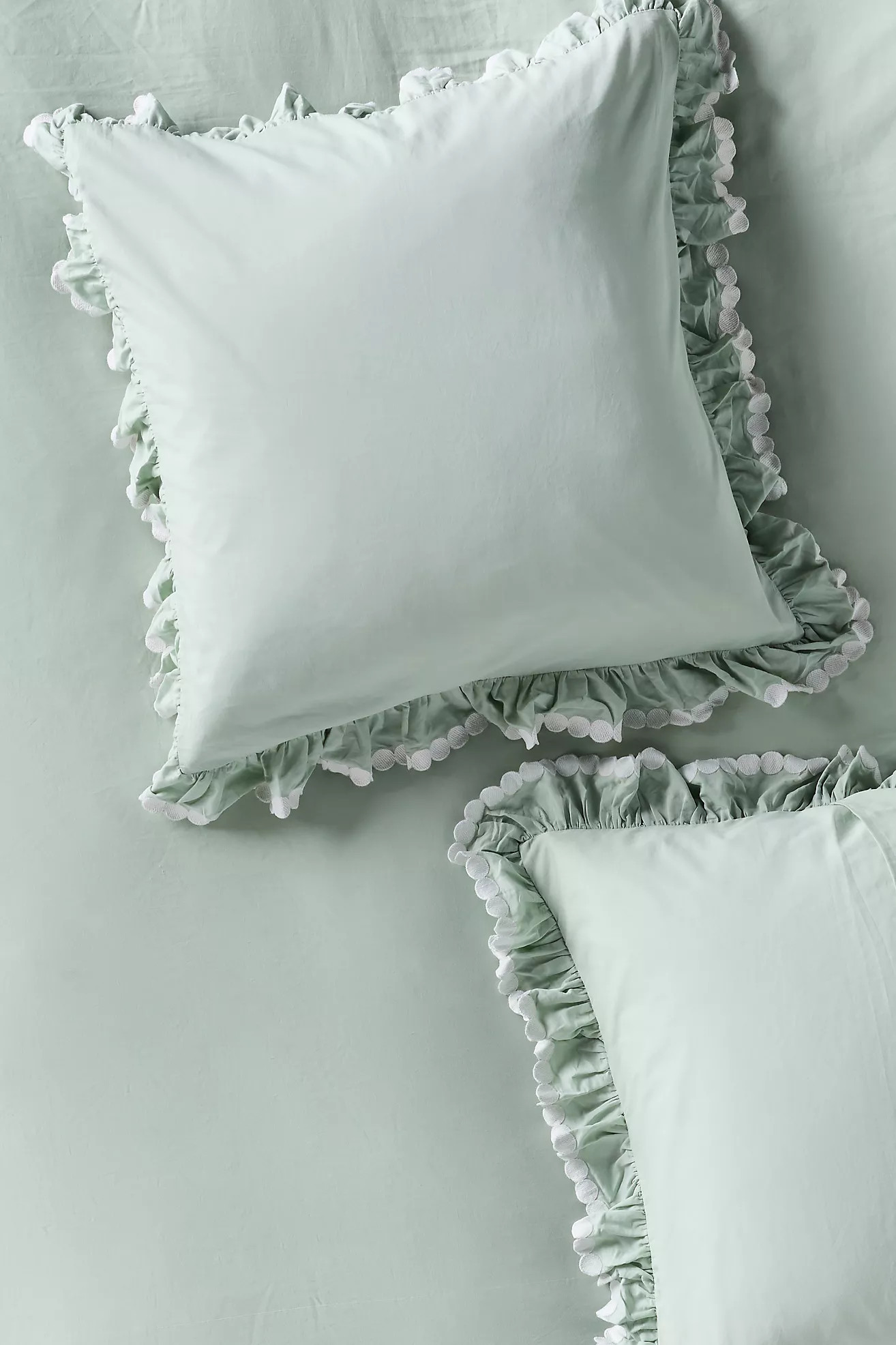 Maeve Liet Cotton Sateen Embroidered Euro Sham | Anthropologie (US)