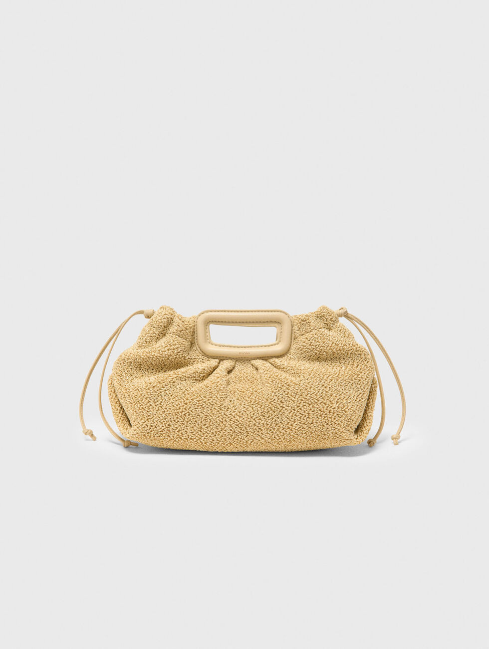 Mipli bouclé effect clutch bag Natural for Women | Maje | Maje US