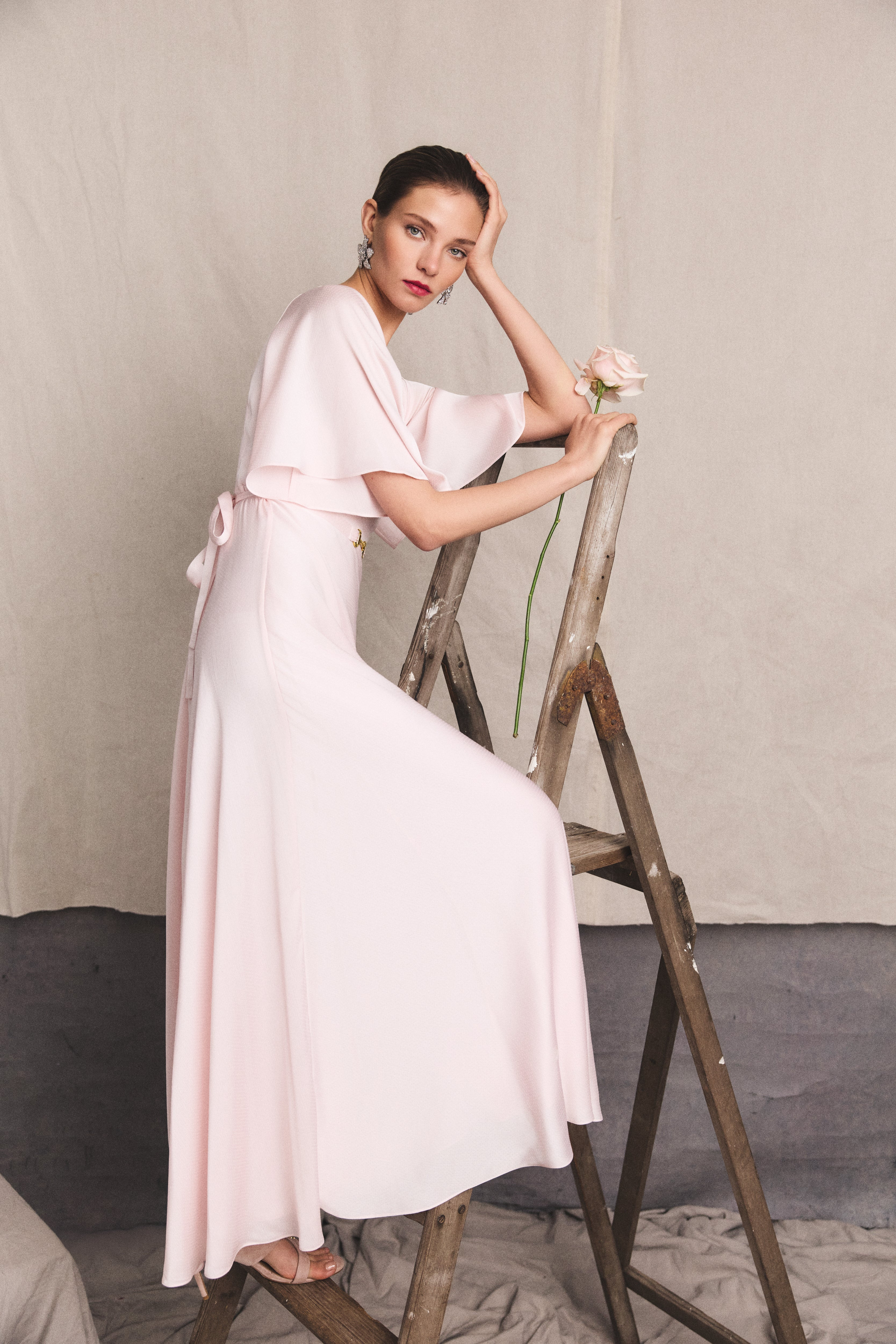 Alara Dress (Blush) | Holland Cooper