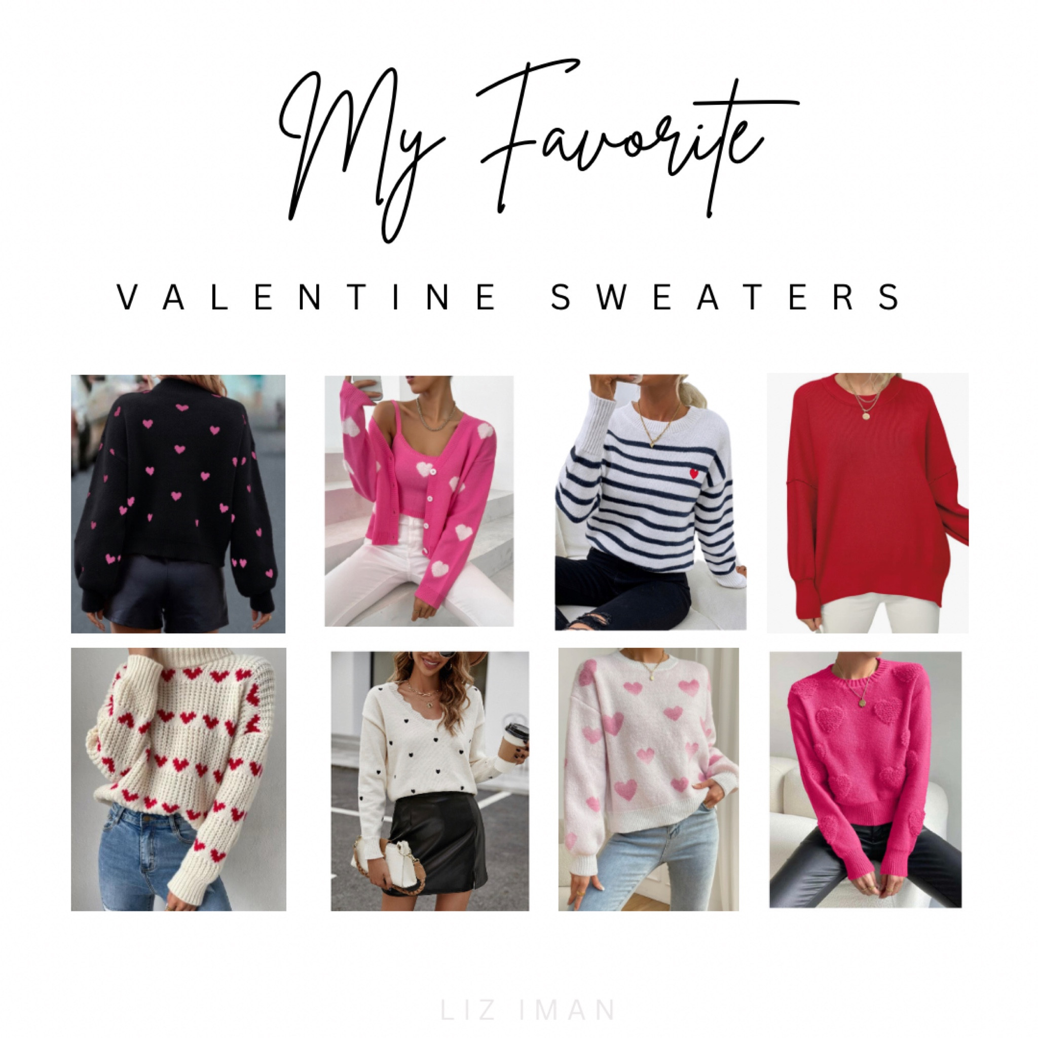 The cutest #shein Valentine sweaters  

#LTKSeasonal #LTKsalealert #LTKunder50