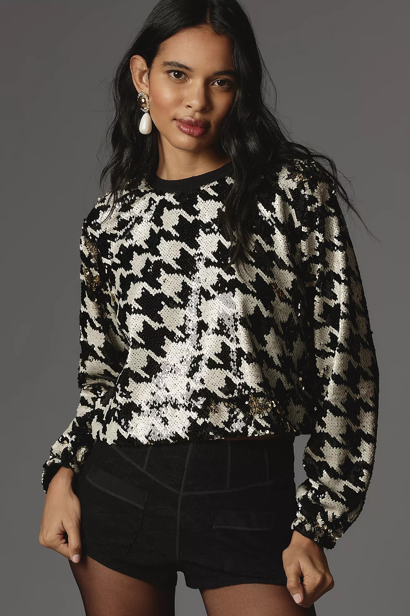CHRLDR Jace Round-Neck Sweatshirt | Anthropologie (US)