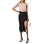 Pink Queen Women's Summer Cutout Midi Dress Crew Neck Sleeveless Tank Slit Ribbed Bodycon Dresses | Amazon (US)