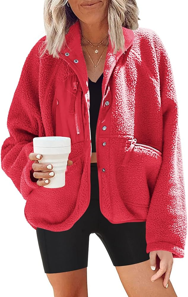Nirovien Fuzzy Fleece Jacket Sherpa Coats | Amazon (US)