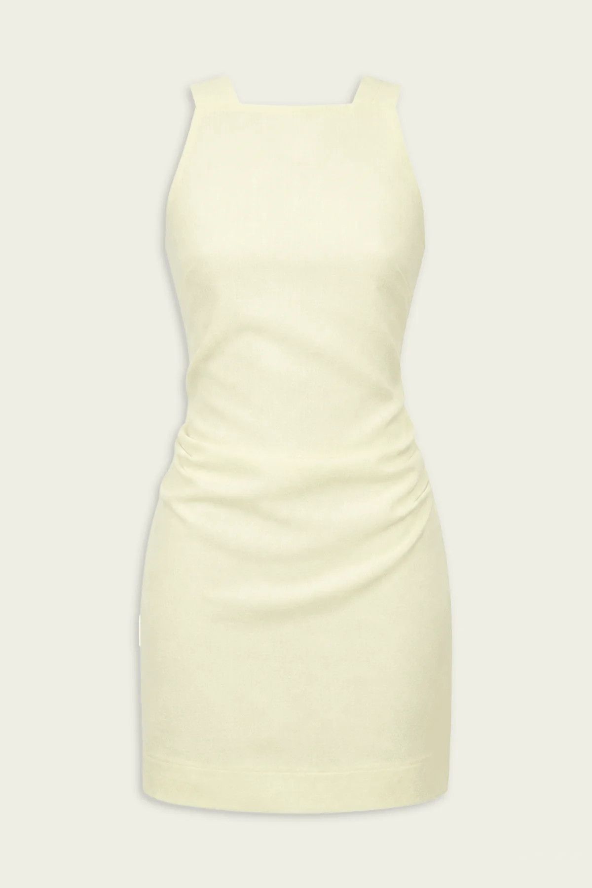 Thora Twist Back Mini Dress in Ecru - Ivory 2 | Shop Olivia