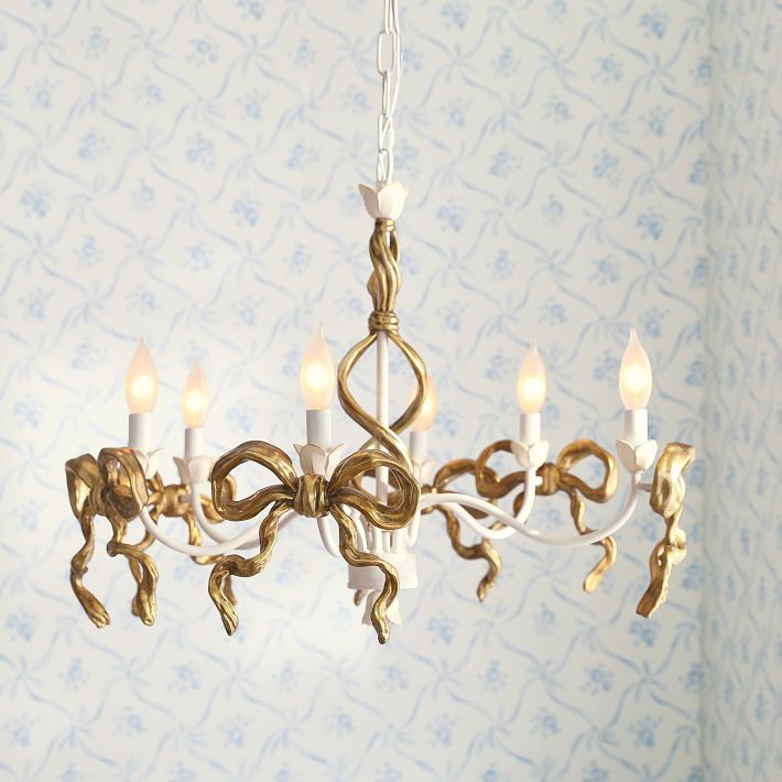 LoveShackFancy Bow Chandelier | Pottery Barn Teen