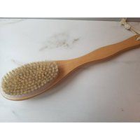 Natural Boar Bristled Shower Brush/Scrubby Brush Massage Head Zero Waste Eco Friendly Make Shower Ex | Etsy (US)