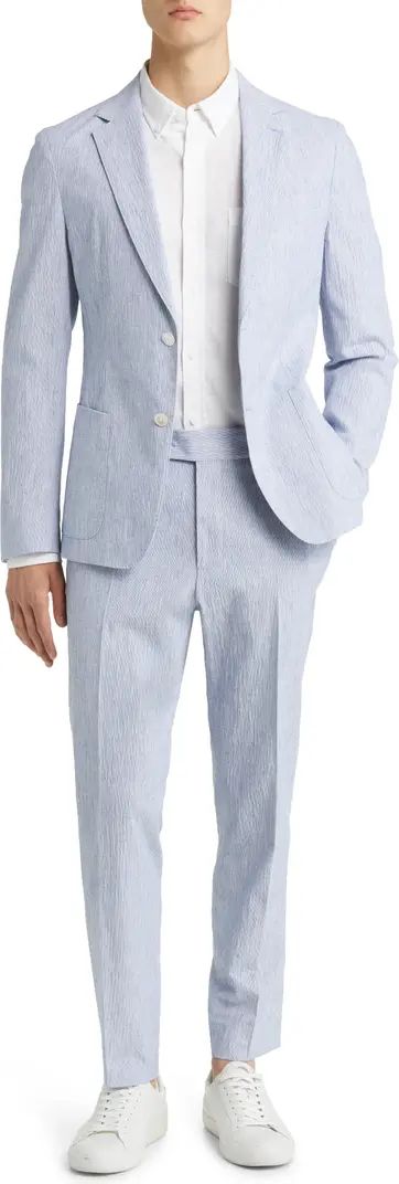 Hanry Stretch Cotton & Linen Suit | Nordstrom