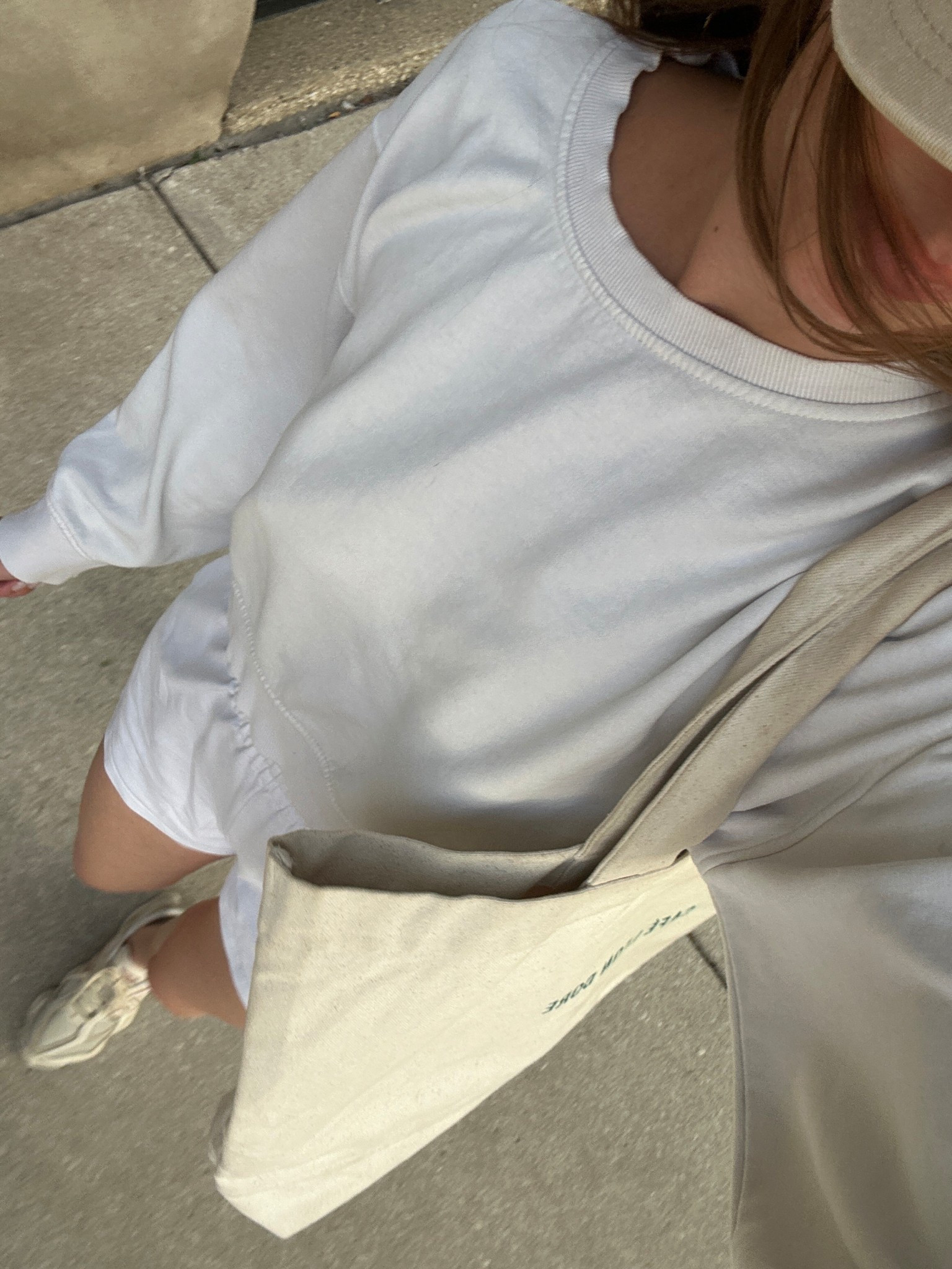 monochromatic & casual ootd 🤍 love this white and cream look! perfect for running errands or walking the dog while still looking cute and cozy

#LTKStyleTip #LTKFindsUnder50 #LTKFindsUnder100