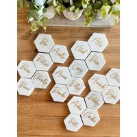 Marble Place Cards - Modern Wedding Card & Favor Personalized Coaster | Etsy (US)