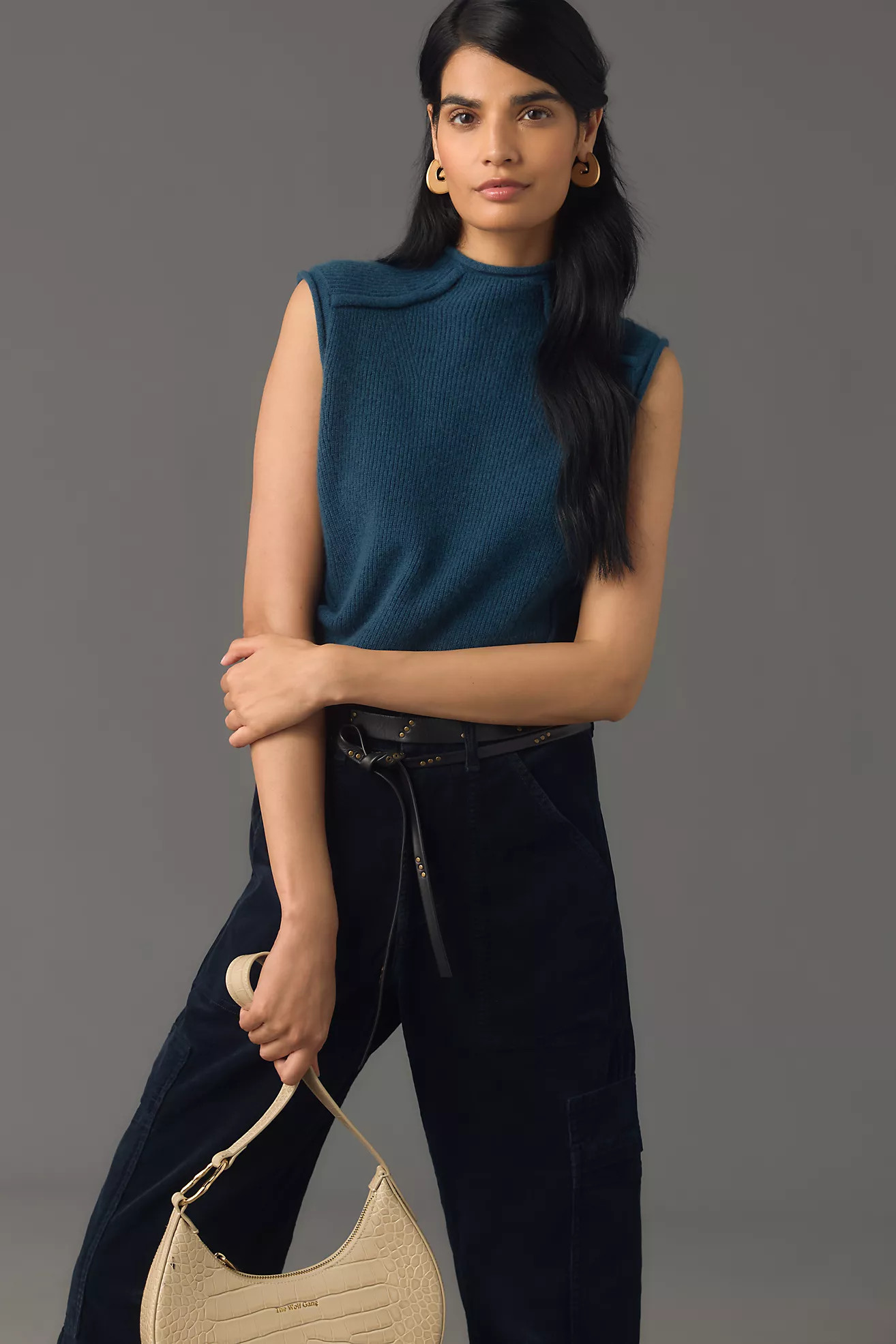 Pilcro Mock-Neck Sweater Vest | Anthropologie (US)