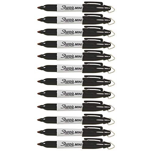 Sharpie Mini Permanent Markers, Fine Point, 12-Count (Black) | Amazon (US)