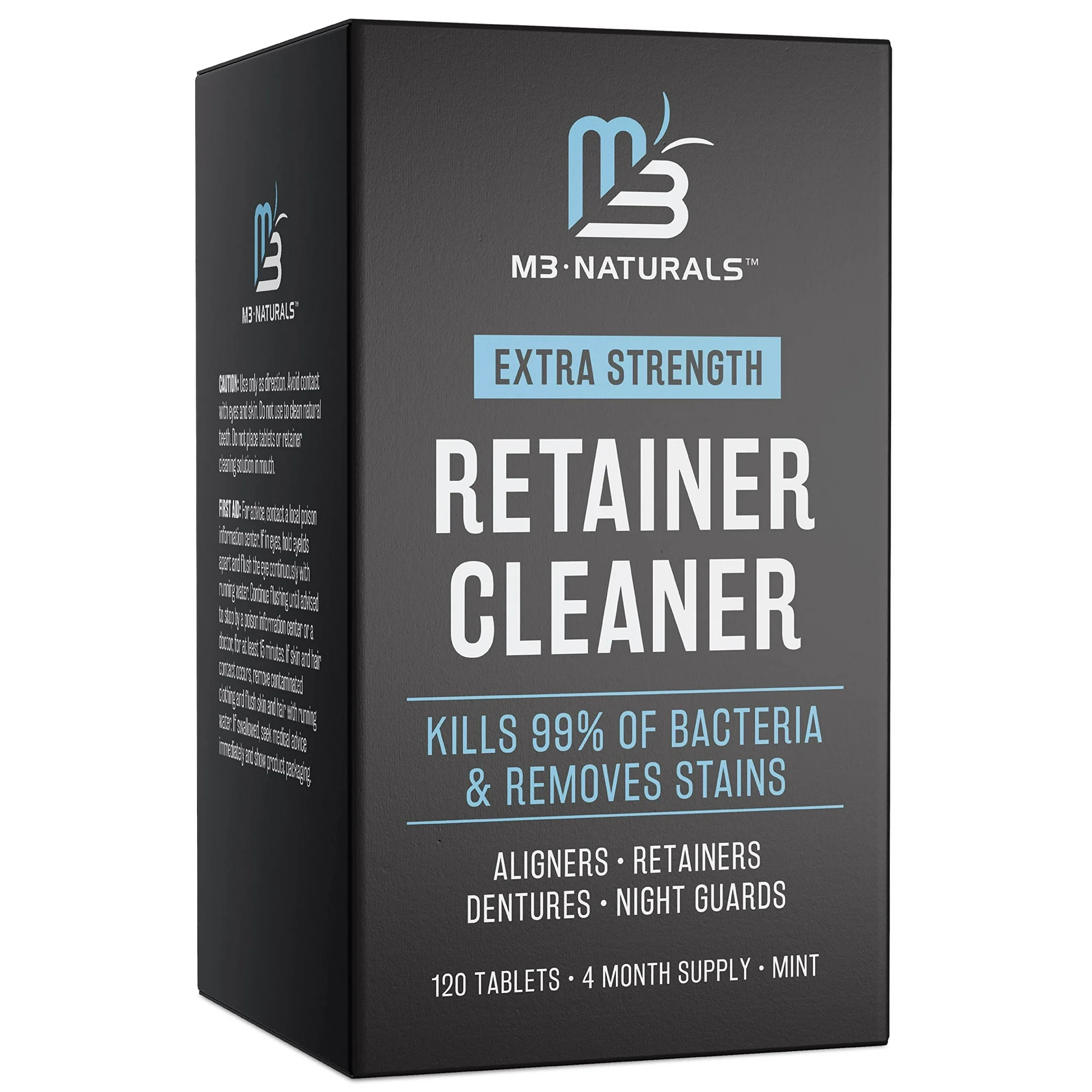 M3 Naturals Retainer and Denture Cleaning Tablets Removes Bacteria Bad Odors Discoloration Stains... | Walmart (US)