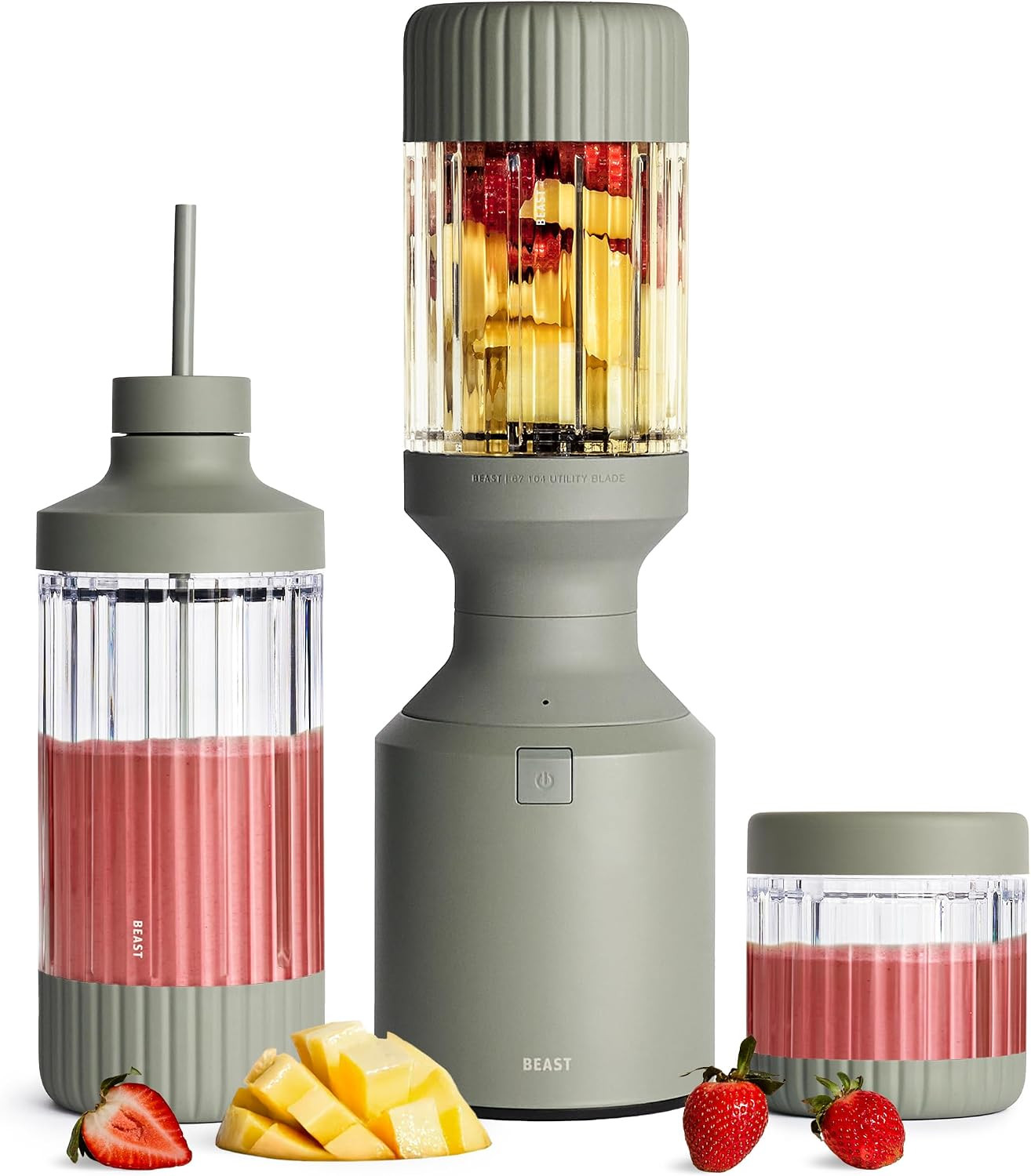 Beast Mega 1200 Plus Countertop Blender, XL Vessel, Sage, 1200W | Amazon (US)